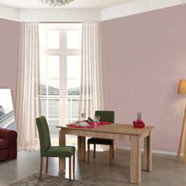 Hanah Home Mesa de comedor extensible Huqqa Roble Claro